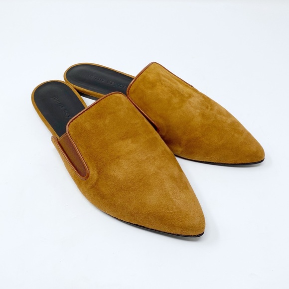 Jenni Kayne Shoes - Jenni Kayne Suede Mules in Saddle
